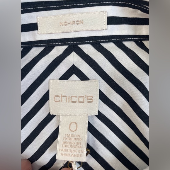 Chico’s Effortless Stripe Tank Shirt - Picture 5 of 9